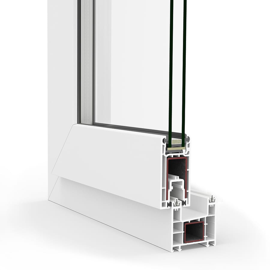 Balconera corredera de PVC