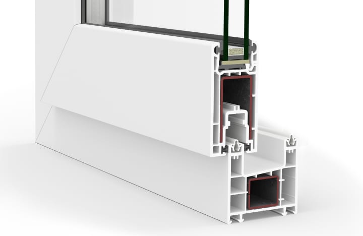 Balconera corredera de PVC