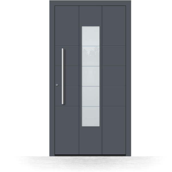Puerta de entrada de aluminio panel Alicante