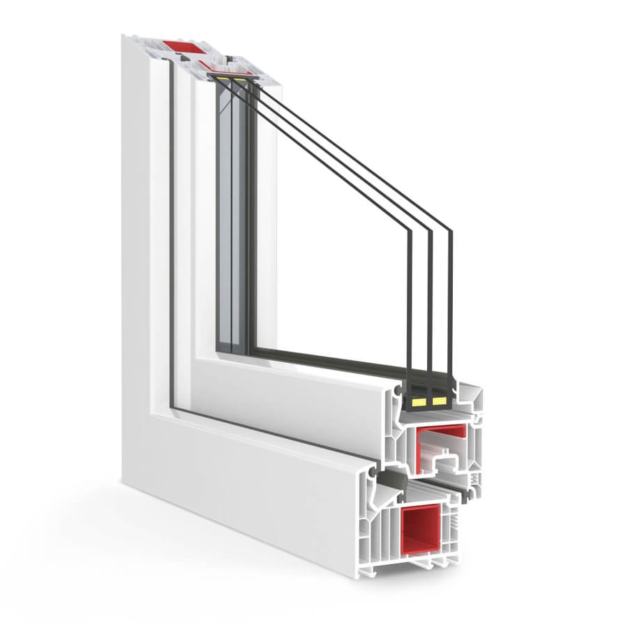 Ventana con persiana monoblock de PVC